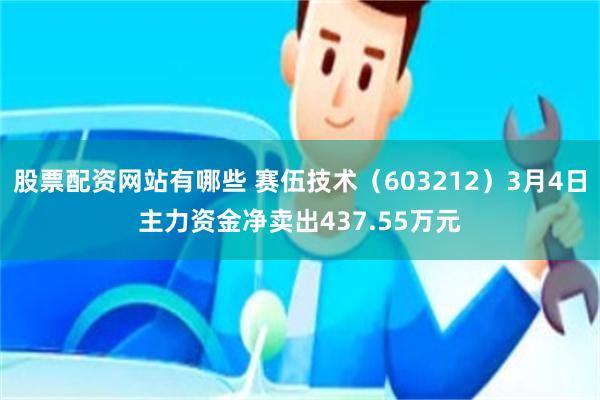 股票配资网站有哪些 赛伍技术（603212）3月4日主力资金净卖出437.55万元
