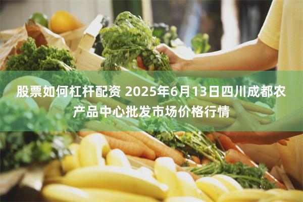 股票如何杠杆配资 2025年6月13日四川成都农产品中心批发市场价格行情