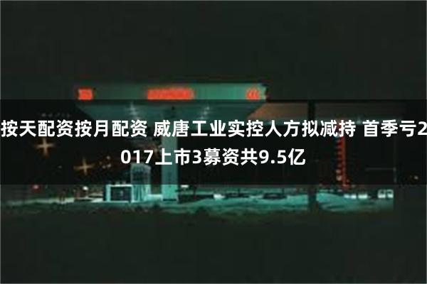 按天配资按月配资 威唐工业实控人方拟减持 首季亏2017上市3募资共9.5亿